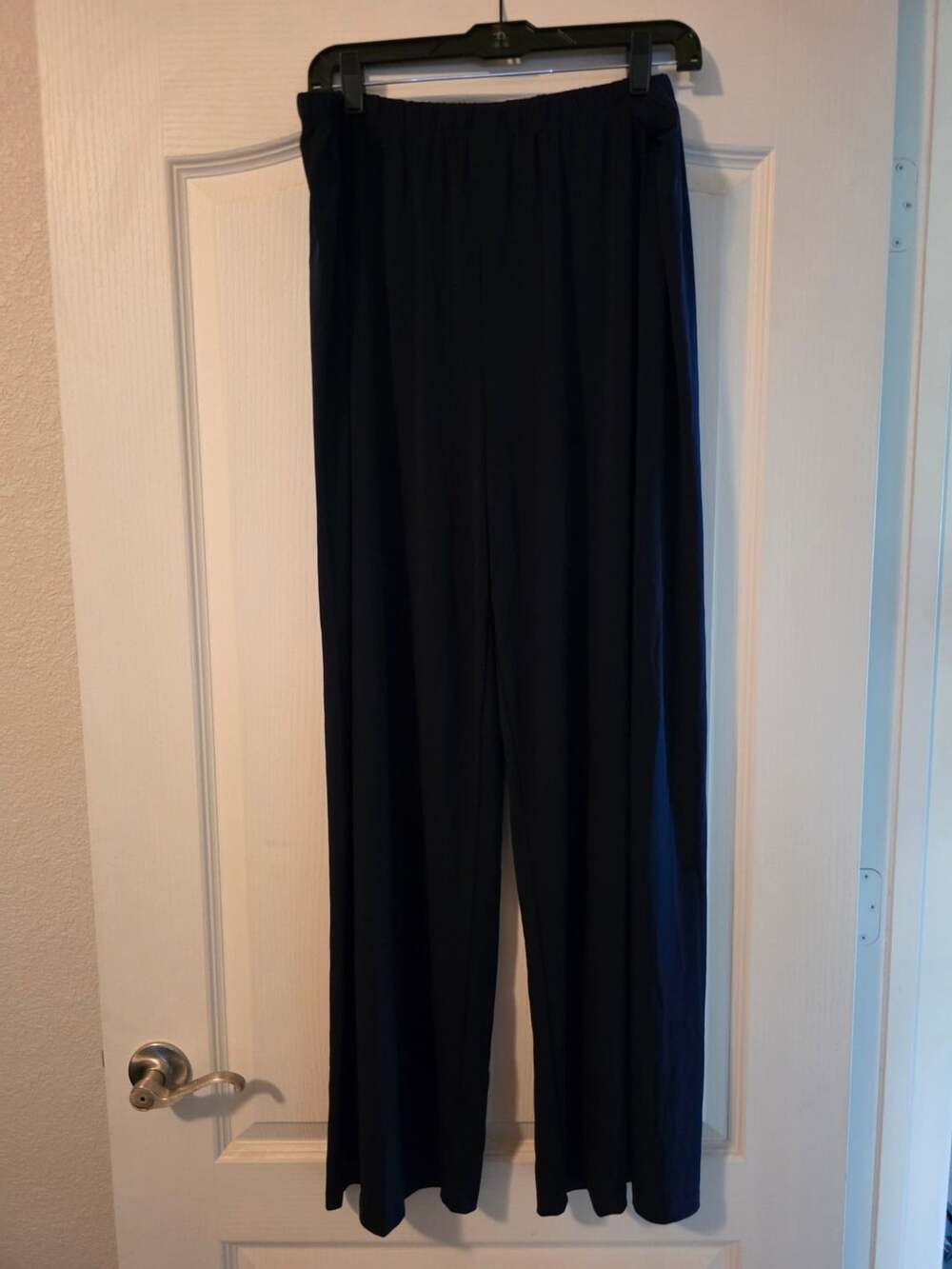 LBisse Dark Blue Black Wide Leg Pull On Lounge Pants Size 3X